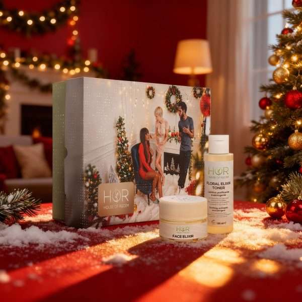 Caress Face Christmas Box – Moisturising and Soothing Face Duo – Toner and Cream for Fresh and Radiant Skin