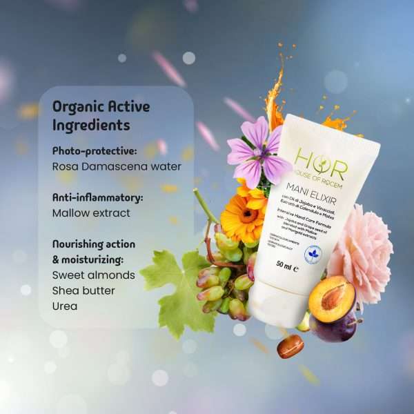 HANDS CREAM ELIXIR – Nourishing and Protective Hand Cream with Jojoba, Calendula and Mallow – 50 ml